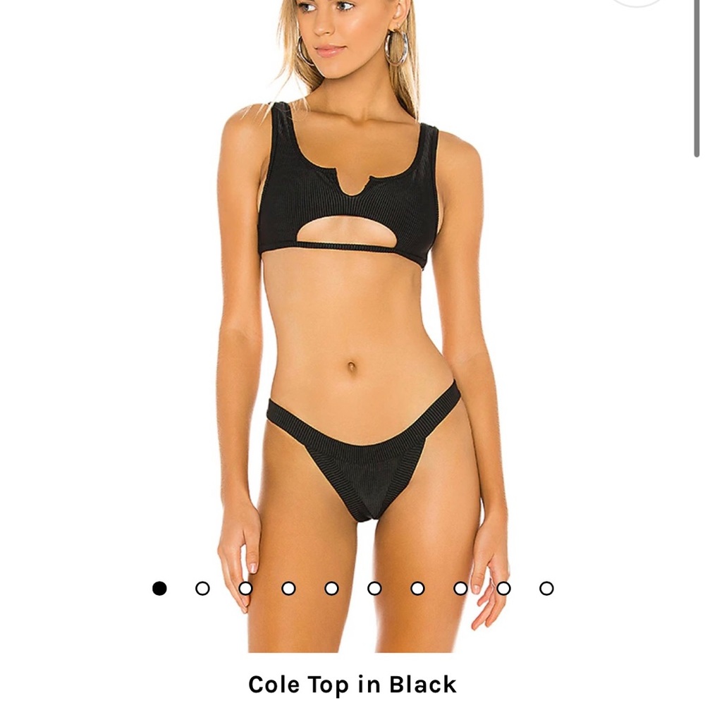 Frankie’s bikini cole top & bottom blue - size medium (fits small)
